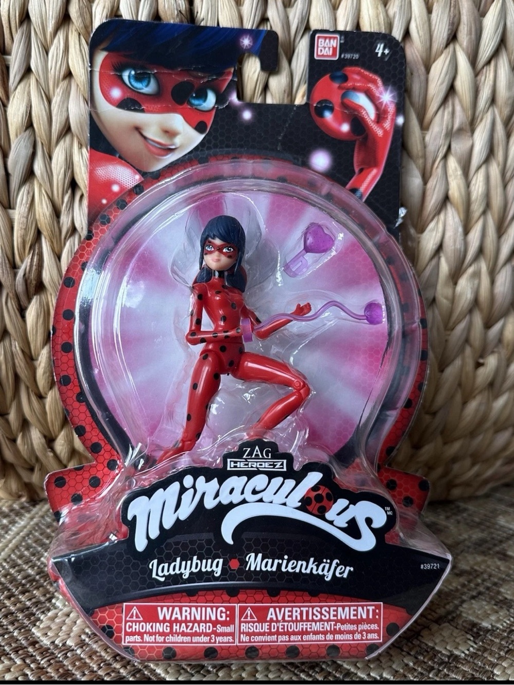 Miraculous Ladybug Action Figure Doll 5.5-Inch Bandai Zag Heroez Creases On Box